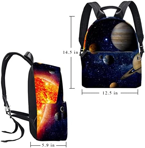 VBFOFBV ранец за жени дневен пакет лаптоп ранец за обична торба, вселенски универзум Галакси планета