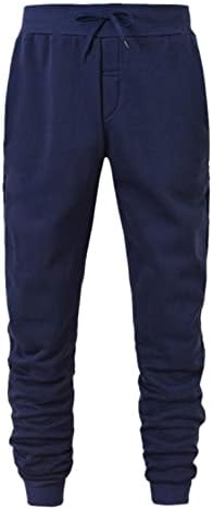 Qopobobo mens фустан панталони машки атлетски случајни џогер џогер џемпери за дишење памук пешачење панталони со џебови