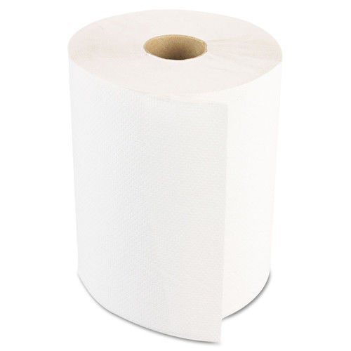 Хард-хартиени крпи од хартија, не-перфорирани, 1-пар, 8 x 350 стапки, бели, 12 ролни/картон