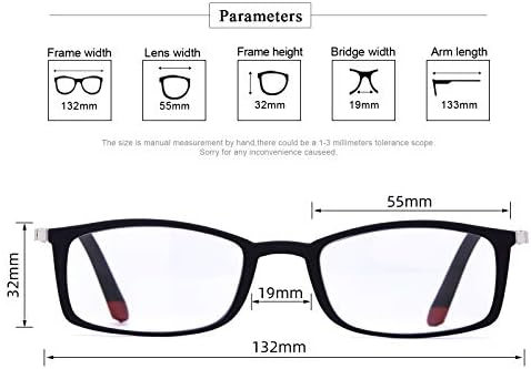 Лино 2 парчиња Практични Очила За Читање За Мобилни Телефони Со Метална Рамка-Црна +1.50