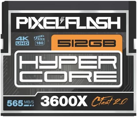 512GB Pixelflash Hypercore CFast 2.0 Мемориска картичка 3600X брзина 560MB/s SATA3 VPG-130 CFAST картичка компатибилен W/DSLR Cinematic Video