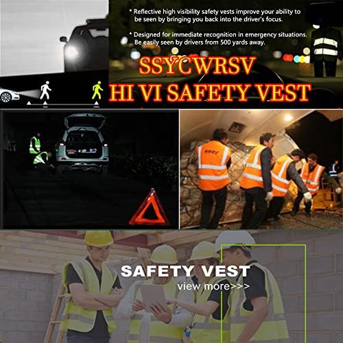 SSYCWRSV персонализирана висока рефлексивна безбедносна елек обичај здраво за безбедност на елек мажи жени градежни работи за безбедност на елек