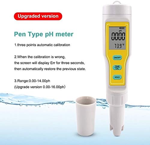 ZyzMH Дигитални АТЦ pH метри автоматска калибрација pH почва аквариум безбеден базен со вода за вода тестер за урина со заменлива сонда