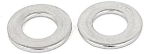 Aexit 100 парчиња сребрени мијалници тон 304 рамен мијалник од не'рѓосувачки челик 5/16 За завртки за завртки за рамни мијалници