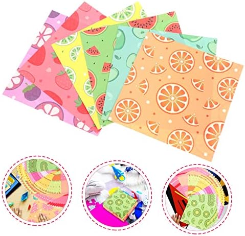 Sewacc 600 листови со двојно еднострано обоен оригами занает за деца занаетчиство занает деца оригами јапонски хартија преклопување