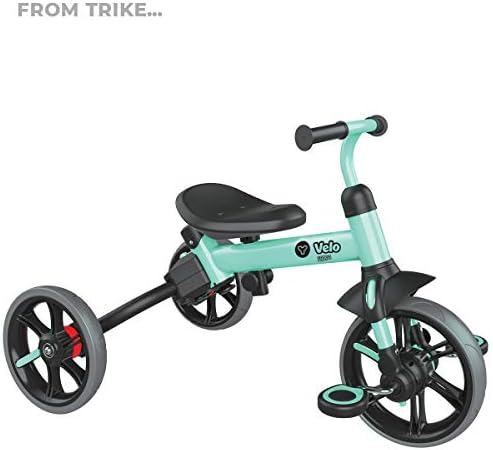 Иволуција 4 во 1 Трик За Мали Деца И Вело Флипа Туркајте Трицикл Велосипед За Рамнотежа На Мало Дете Со Рачка За Притискање На Родителско