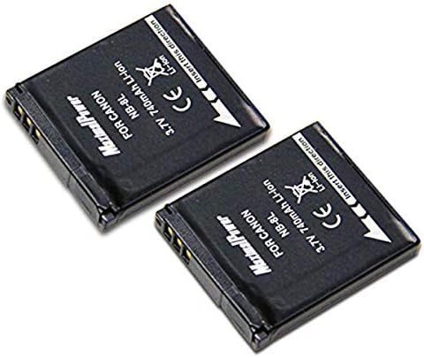 Батерија за замена на максимална моќност за камера за канон NB-8L-целосно декодирана 3,7V 740mAh Не-OEM батерија за дигитална фотографија