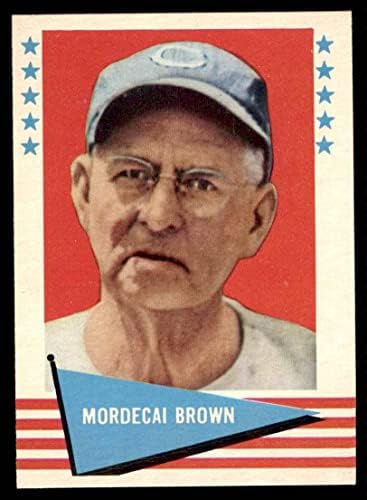 1961 Флеер # 11 Mordecai Brown Chicago Cubs Ex/Mt Cubs