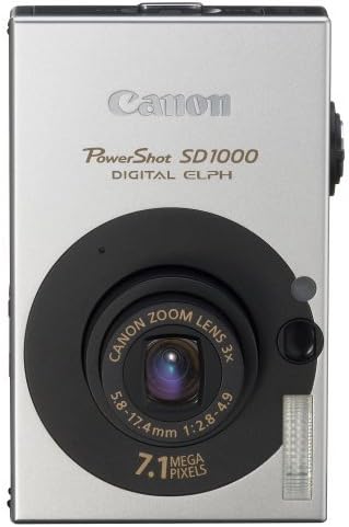 Canon PowerShot SD1000 7.1MP Дигитална камера со ЕЛПХ со 3x оптички зум