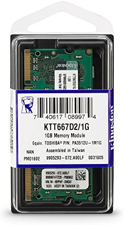 Кингстон технологија 1 GB 667MHz SODIMM меморија за избрани тетратки Toshiba