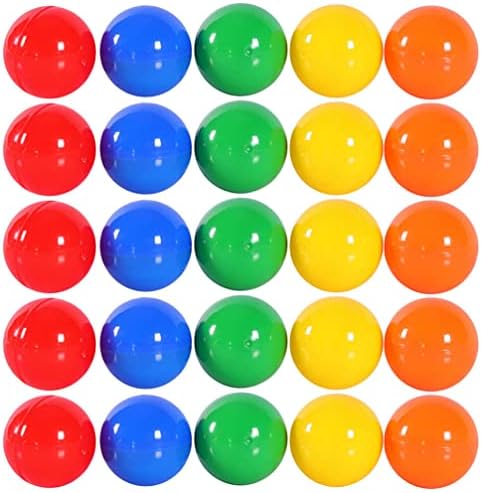 Jardwe 50pcs лотарија топки обоени томболи топки со отворено томболи топки мали лотари топки табела игра топки со топки