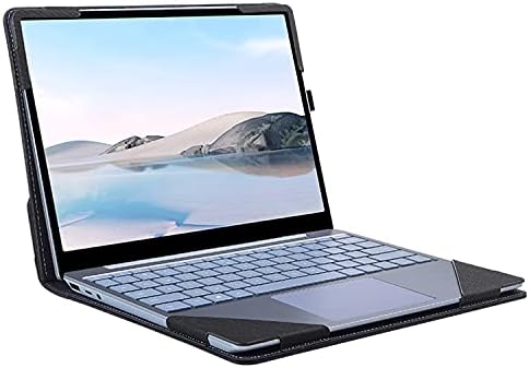 Лаптоп Ракав Капак Случај За Мајкрософт Површина Лаптоп Оди 12.4-инчен,Дише Стп Кожа Со Тастатура Заградата