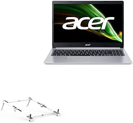 Штанд со боксер и монтирање компатибилен со Acer Aspire 5 - џебниот алуминиумски штанд 3 -во -1, преносен, штанд за гледање со повеќе