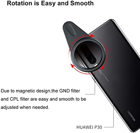 KESE 41MM MAGNETIC COLENTE LENS CLIT FILTER FILTER COLT, Вклучува филтер за кружен поларизатор, мек дипломиран ND1.2 филтер, клип за леќи за iPhone 14 13 12 11 8 7 XR X XS, Samsung Android паметен телефон