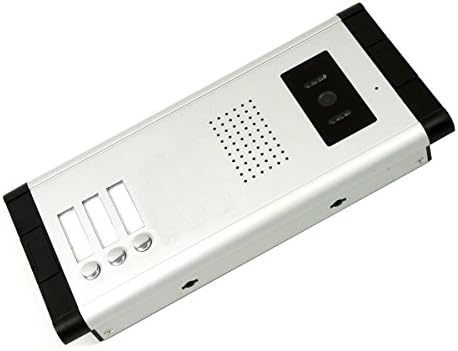 Амокам 3 Единици Стан Видео Домофон Систем, Жичен Видео Врата Телефон Вклучуваат Електронски Заклучување на Вратата + 150FT RVV4 Жица
