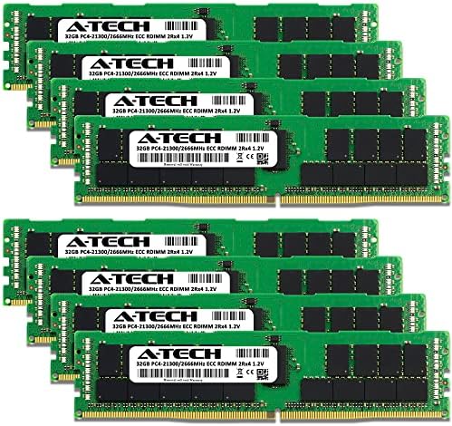 A-Tech 256gb Комплет Меморија RAM МЕМОРИЈА За Supermicro X11DPi-NT-DDR4 2666MHz PC4-21300 ECC Регистрирани RDIMM 2rx4 1.2 V-Сервер