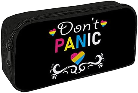 Смешноста не паничи Панисексуална ЛГБТ гордост Голем капацитет Молив случај 2 слоеви молив торбичка торбичка биро Организатор на женска козметичка