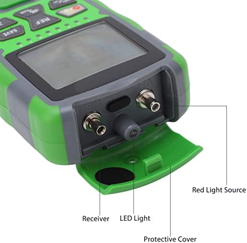 Мини мерач на оптичка моќност, детектор на кабел за оптички влакна со црвена светлина со USB кабел за полнење