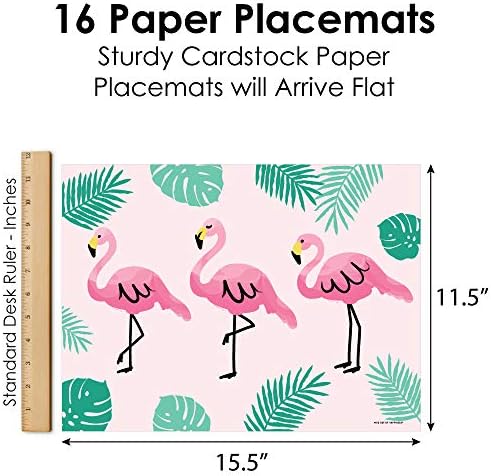 Голема Точка На Среќа Розова Фламинго-Декорации На Маси За Забави - Тропски Летни Плакети За Забави-Комплет од 16