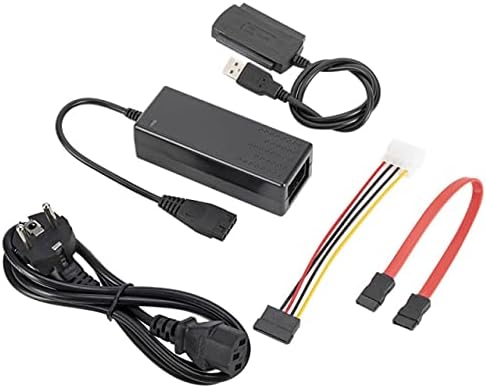 Конектори 5 во 1 SATA/PATA/IDE до USB 2.0 адаптер конвертор кабел за хард диск 2,5 3,5 хард диск за надворешен адаптер за напојување