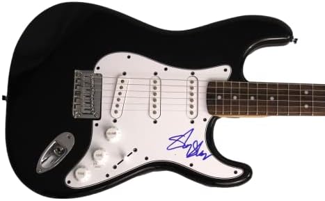 Sly Stone потпиша автограм со целосна големина црна Fender Stratocaster Electric Guitar W/ James Spence JSA Автентикација - Sly and The Familt