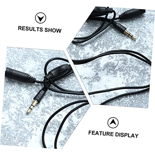 Solustre Player Played Control Wire Extension Cable Помошен со стерео злато за прилагодлив аудио компјутер, женски контер за звучникот на звучникот Aux Адаптер Музика на машки мерач за сна?