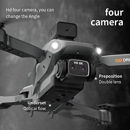 Zottel преклопен FPV беспилотно летало со 4 HD камери со модуларни батерии за долг лет, автоматски лебди, погоден за почетници