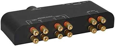 Прекинувач за звучникот на Xtrempro 2, 1 на 2 надвор од пар, стерео -звучникот Селектор W/Control Control Metal Non -Slip Box