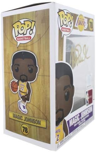 Лејкерс Меџик nsонсон потпиша NBA HWC 78 Funko Pop vinyl фигура w/злато Сиг Бас - Автограмирани фигурини во НБА