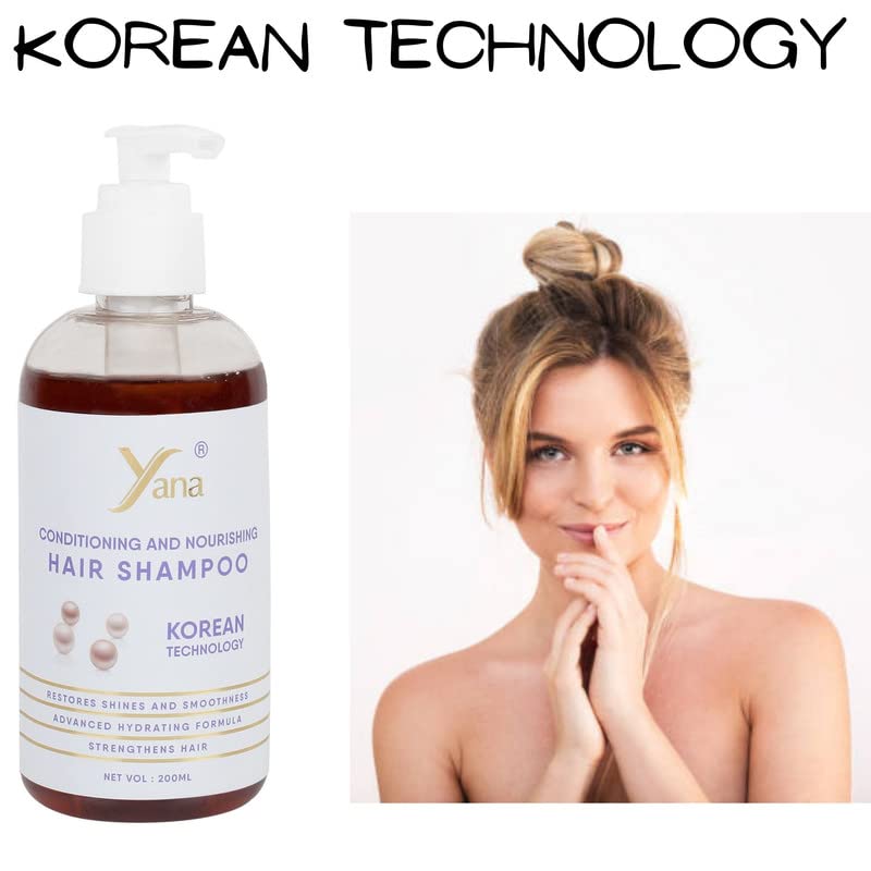 Јана шампон за коса со корејска технологија природен шампон за жени пад на косата