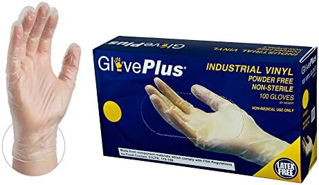 Gloveplus јасни винил индустриски латекс бесплатни нараквици за еднократна употреба