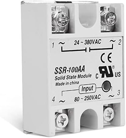 Anifm цврста состојба реле 60A 80A 100A единечен модул 80-250V влез AC 24-380V AC излез SSR-60AA SSR-80AA SSR-100AA 1PCS