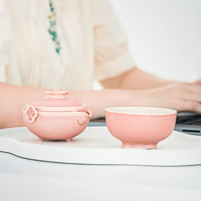 ZSEDP керамички ливчиња со плод овошен чај сет чај чаша чаша дневна соба приготвува чајник кунг фу чај сет