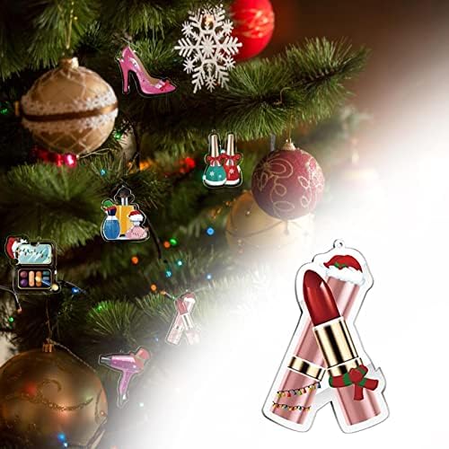 Божиќни велигденски јајца шминка Божиќни украси акрилик авион Божиќна шминка за нокти Полска уста црвена декорација приврзок Божиќ виси корпи