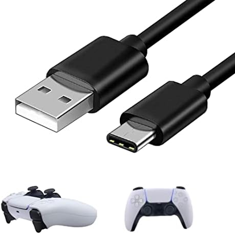 MEILIANJIA 10 Ft USB-C Полнење Кабел Полнач Кабел Приклучок За PlayStation 5 Контролори PS5 Црна