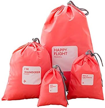 Поделена торба за складирање на долна облека од 4 парчиња водоотпорни торби за складирање на облека, патни додатоци за патувања,