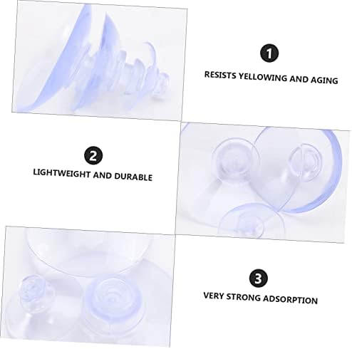 Doitool 30 1 стаклени чаши за вшмукување транспарентни чаши за вшмукување вшмукувачки чаши без кука за пијалаци вшмукување подлога за вшмукување
