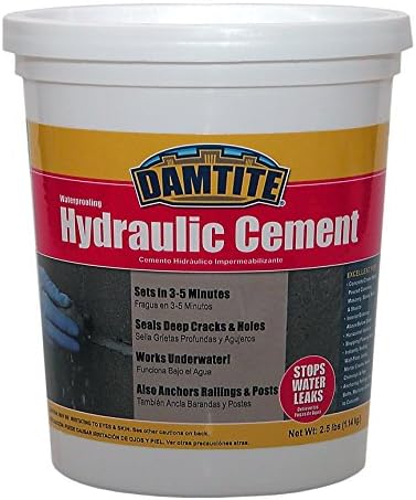 Водоотпорна хидраулична цемент од Дамтит 07031, 2,5 фунти, 2 фунти