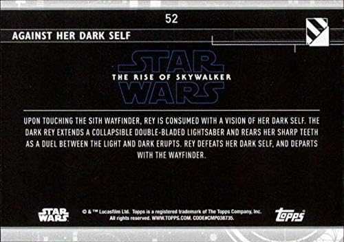 2020 Топс Војна На Ѕвездите Подемот На Скајвокер Серија 252 против Нејзината Темна Самореј Трговска Картичка