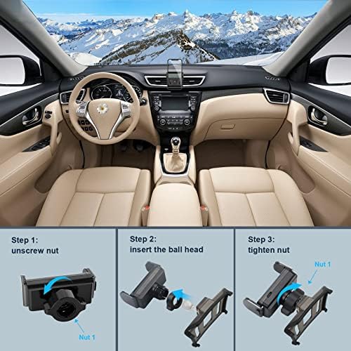 Bixuan Car Mount The Phone Thone For N*Isan Rogue 2014-2020 /Rogue Sport 2017-2022 /Murano 2015-2023 Air Vent Car Electric Fin The Mount For