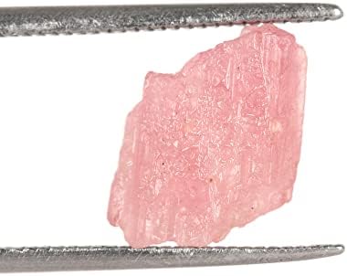 Gemhub Бразилски турмалин сурови груби лековити кристали 1,55 ct. Лабав скапоцен камен, розова турмалин за украсување на домови ..