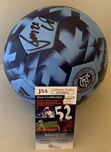 Роналд Матарита потпиша во Newујорк ФК Ф/С Фудбалска топка NYCFC JSA - Автограмирани фудбалски топки