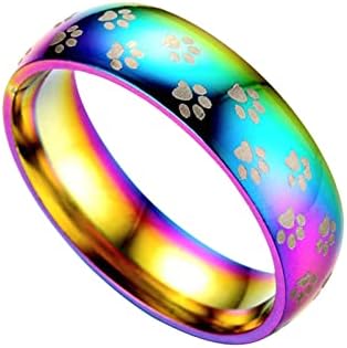 2023 Шарен титаниумски челик прстен за двојки прстен накит подароци од не'рѓосувачки челик прстени за жени