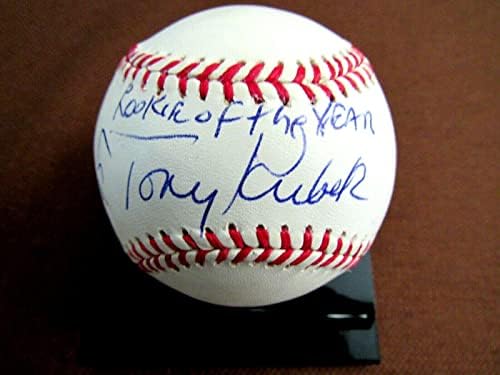Тони Кубек 1957 Дебитант На Годината Њујорк Јенкис Потпиша Авто Омл Бејзбол Јса Нане-Автограм Бејзбол
