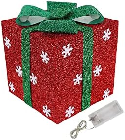 Кутии за подароци во Вефсу, затворени Божиќни украси за надворешни работи за организатор на планер за настани со елка со јазичиња