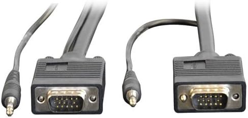 Кабел Tripp Lite VGA Coax Monitor со аудио, кабел со висока резолуција со RGB Coax 15-ft.