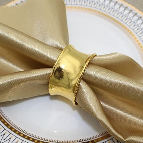Игли на метални салфетки ygqzm прстени на салфетка за салфетка за свадбени вечера забави Свадби приеми Семејна декорација