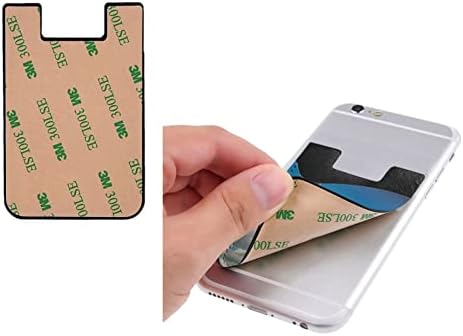 Држач за картички за кози телефонски куќишта, куќиште за кредитна картичка за само-лепенка за кожена лична карта за 2,4x3,5 инчен паметен