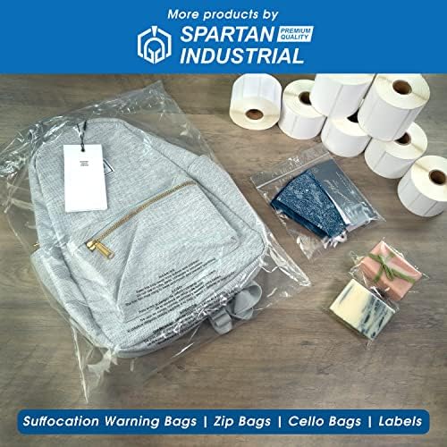 Спартан Индустриски - 12 ”x 12” 2 милји чисти отклучени поштенски пластични поли торби со заптивка за заптивка за заклучување