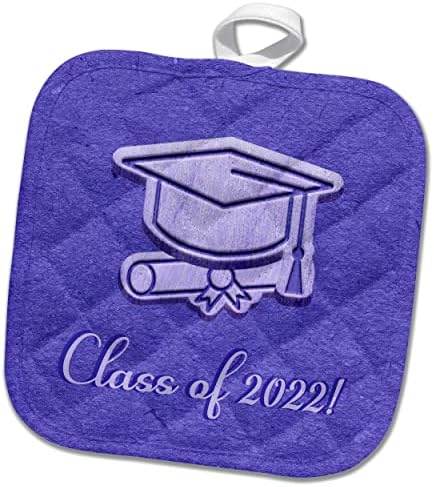 3drose Слика на Капа за дипломирање и диплома, Виолетова, Класа од 2022 година - Покалдери